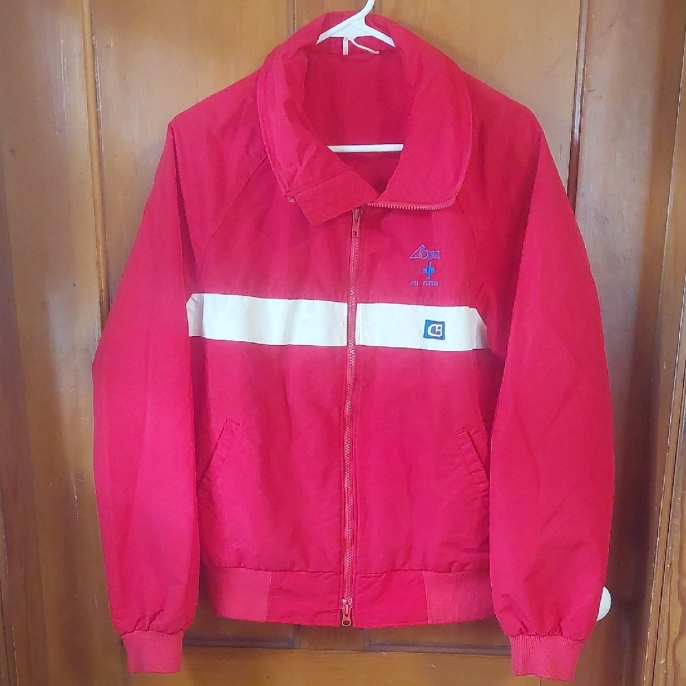 Vintage Okemo SKI PATROL Red Windbreaker Jacket